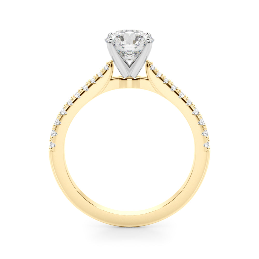 Petite Pavé Diamond Engagement Ring (1/5 ct. tw.)
