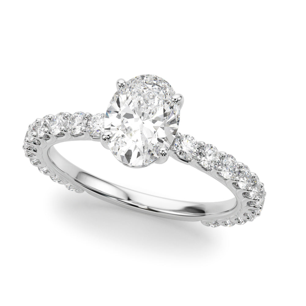 Classic Pavé Diamond Engagement Ring