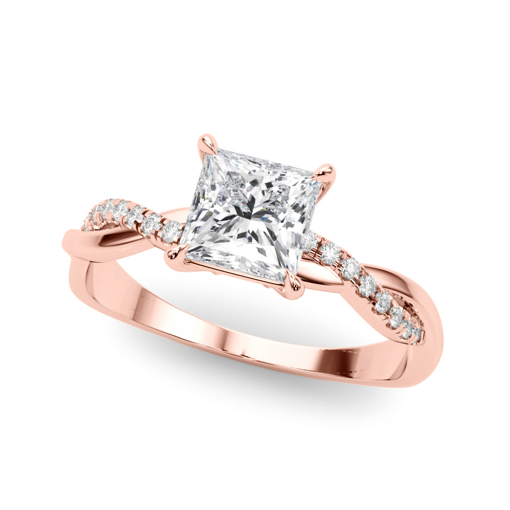 Petite Twist Diamond Engagement Ring (3/4 ct. tw.)