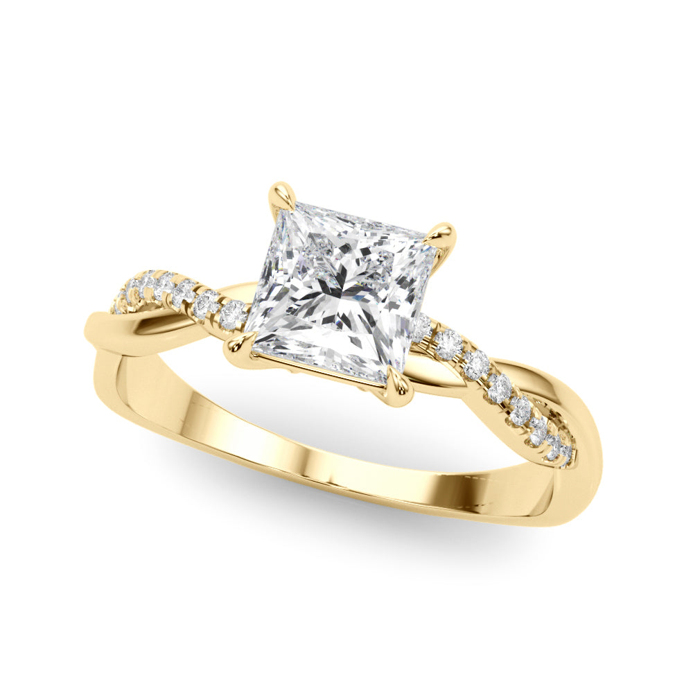 Petite Twist Diamond Engagement Ring (3/4 ct. tw.)