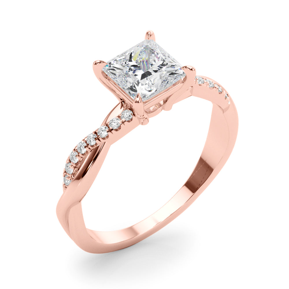 Petite Twist Diamond Engagement Ring (3/4 ct. tw.)