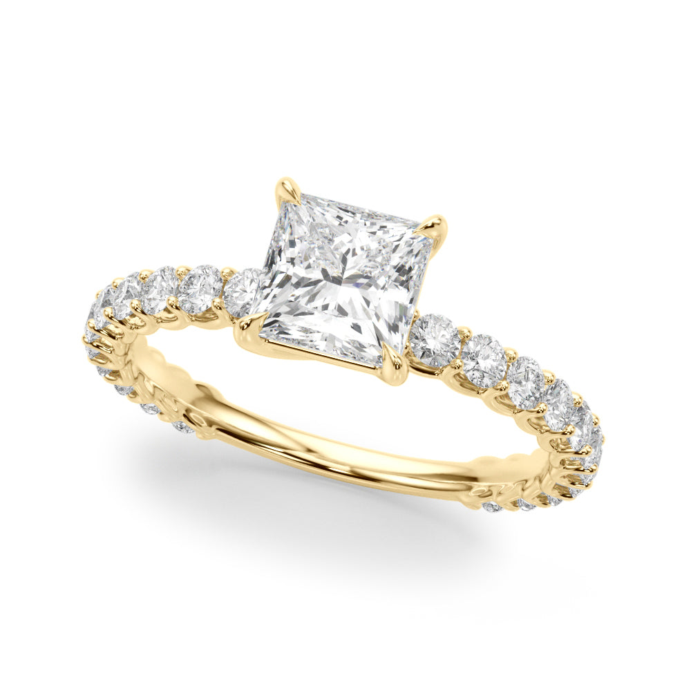 French Pavé Diamond Engagement Ring (1 1/2 ct. tw.)