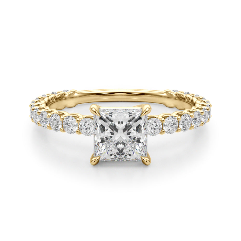 French Pavé Diamond Engagement Ring (1 1/2 ct. tw.)