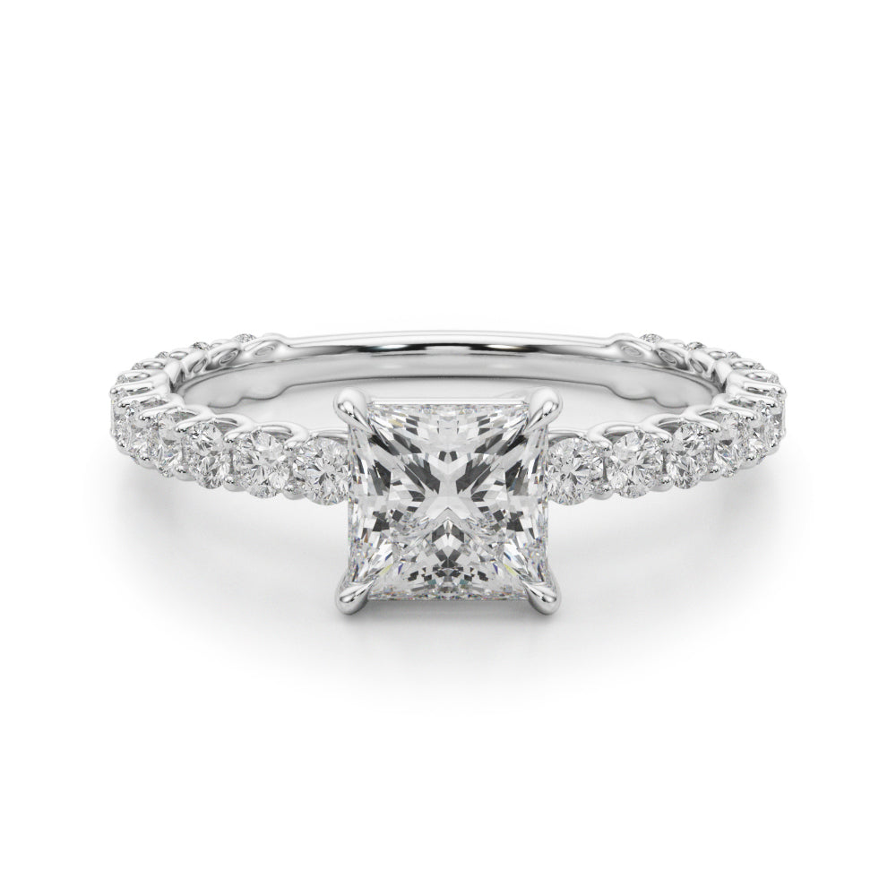 French Pavé Diamond Engagement Ring (1 1/2 ct. tw.)