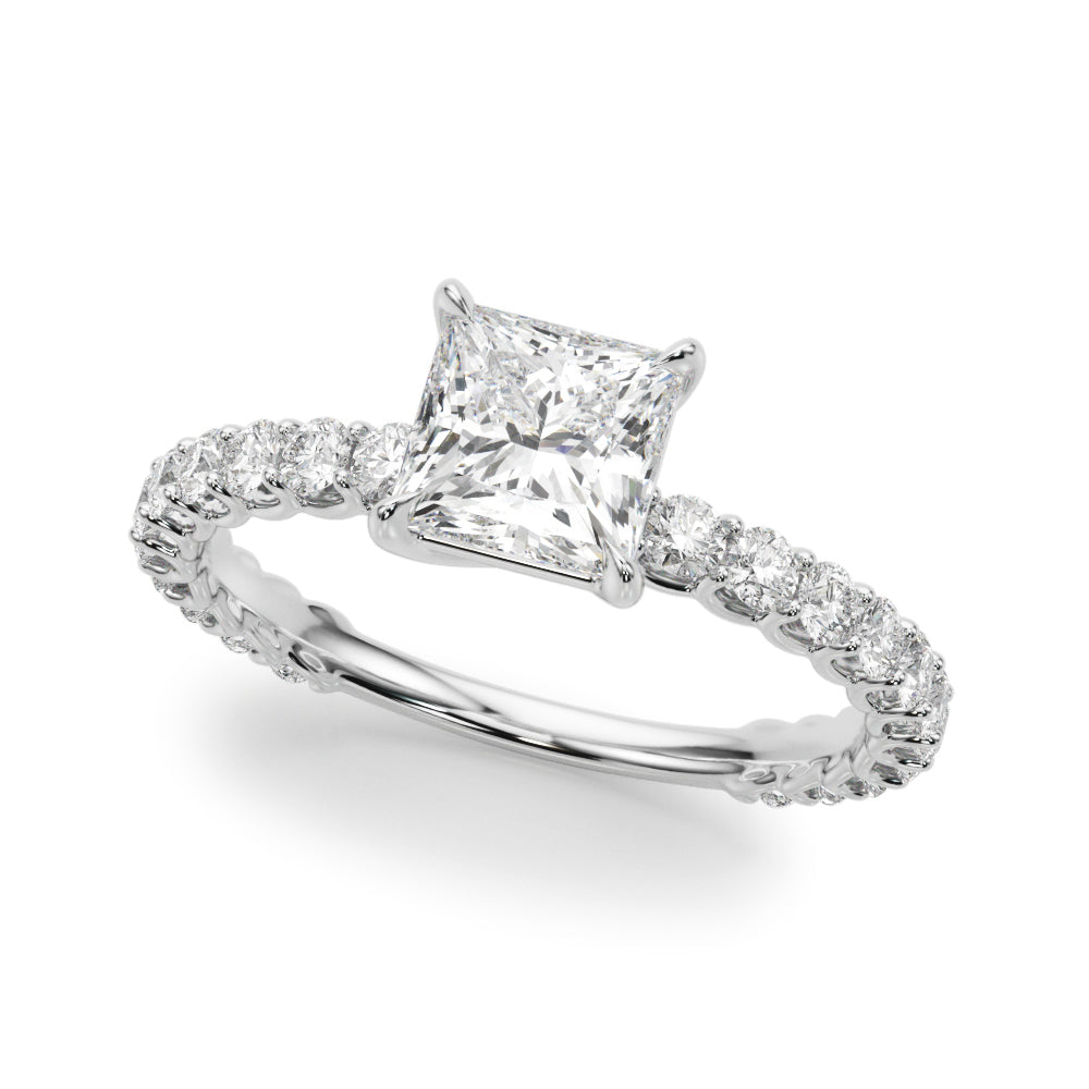 French Pavé Diamond Engagement Ring (1 7/8 ct. tw.)