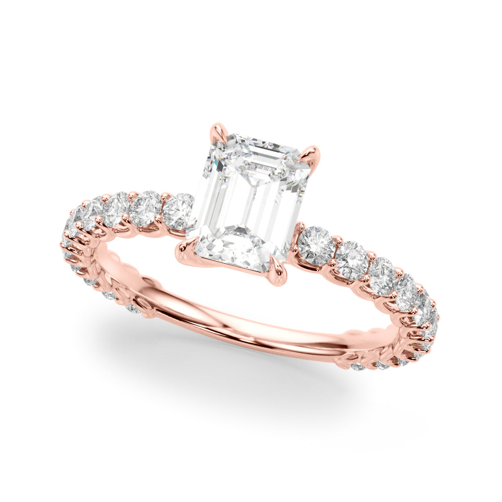 Petite Pavé Diamond Engagement Ring (7/8 ct. tw.)