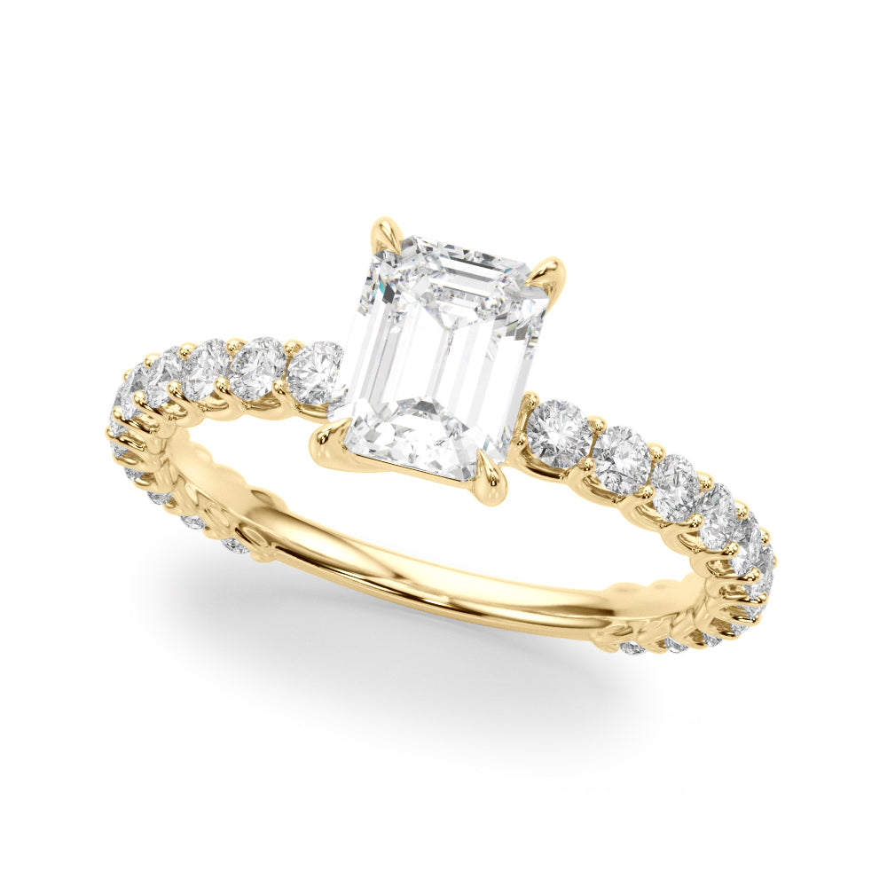 Petite Pavé Diamond Engagement Ring (7/8 ct. tw.)