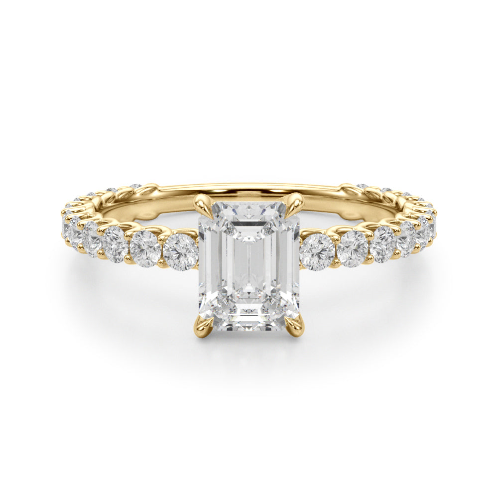 Petite Pavé Diamond Engagement Ring (7/8 ct. tw.)