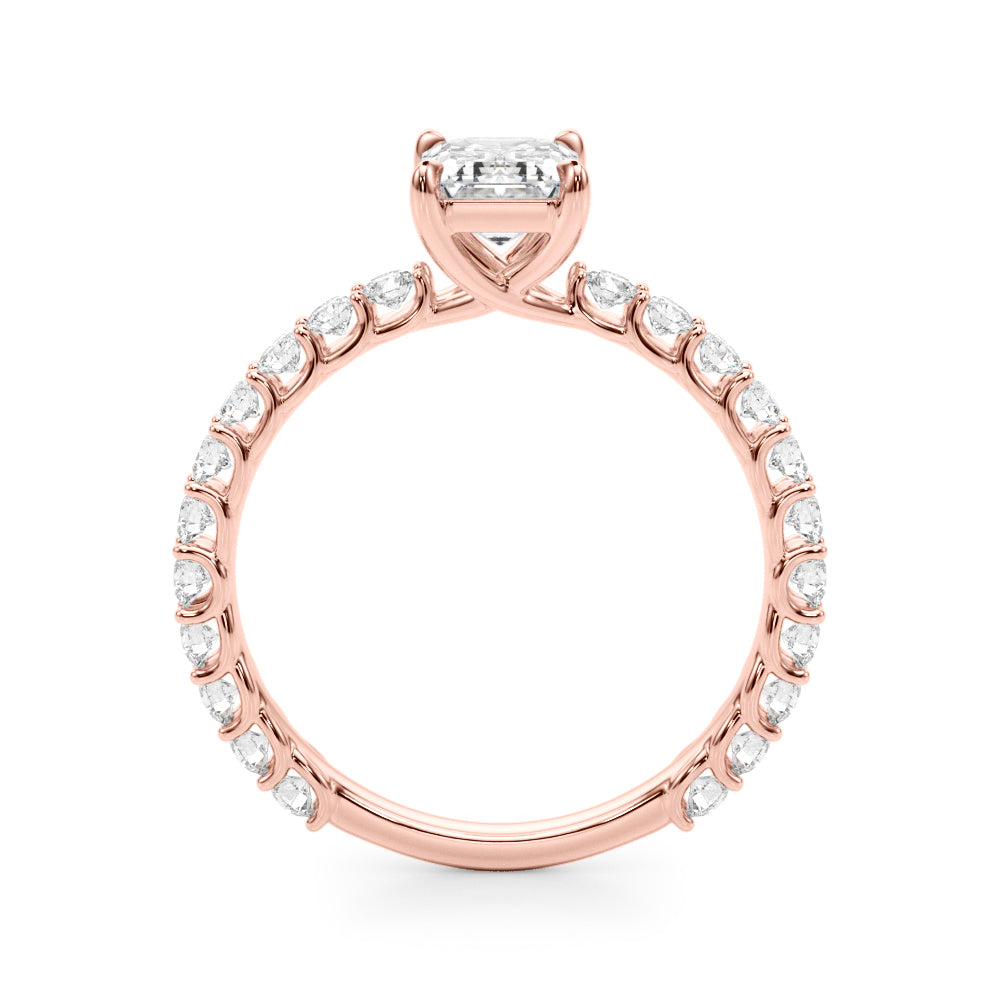 Petite Pavé Diamond Engagement Ring (7/8 ct. tw.)