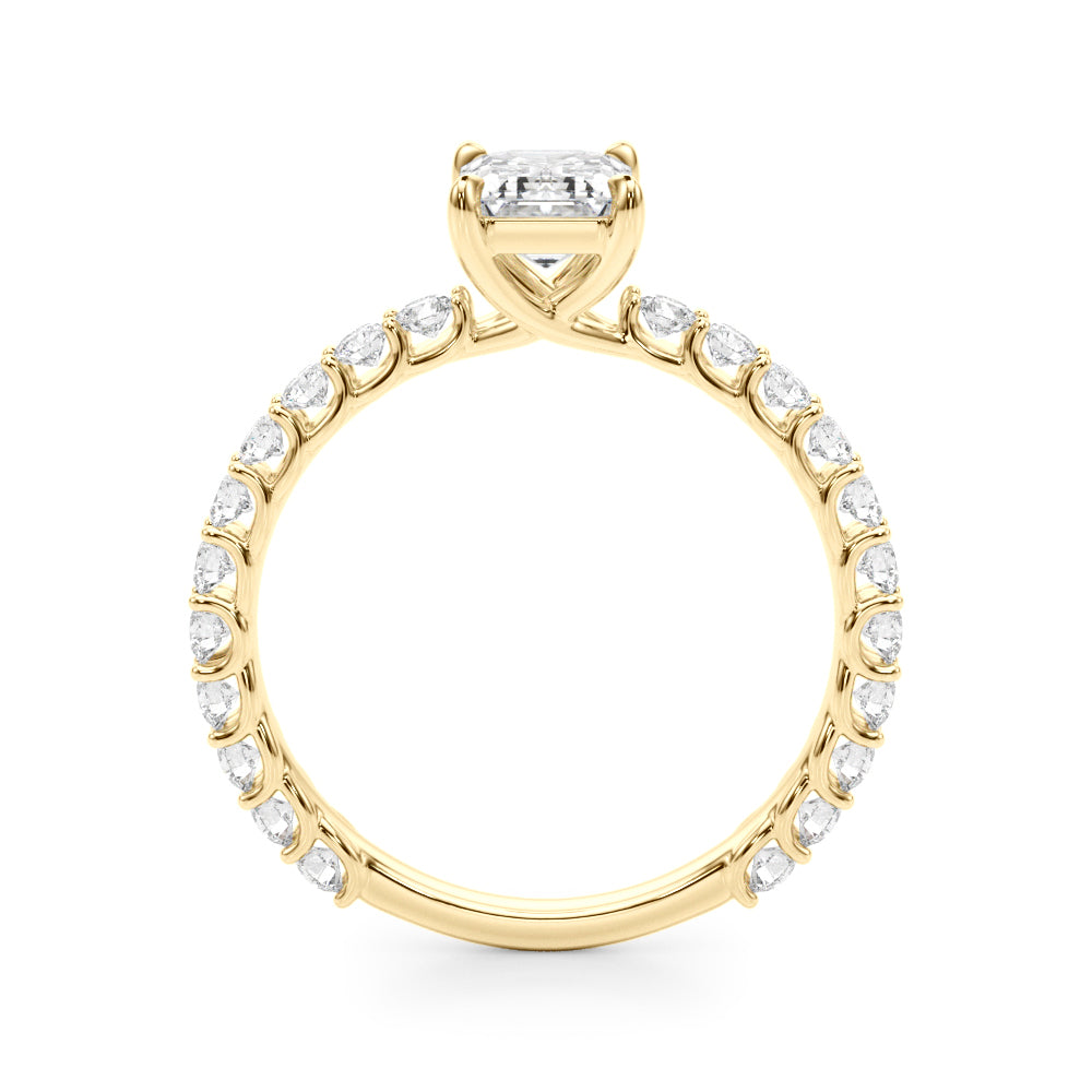 Petite Pavé Diamond Engagement Ring (7/8 ct. tw.)