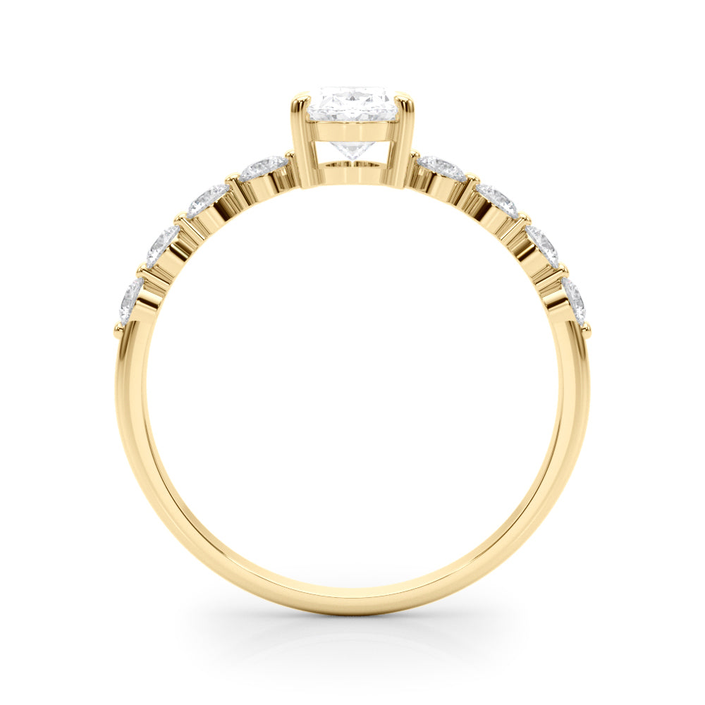 Petite Graduated Diamond Engagement Ring (1/3 ct. tw.)