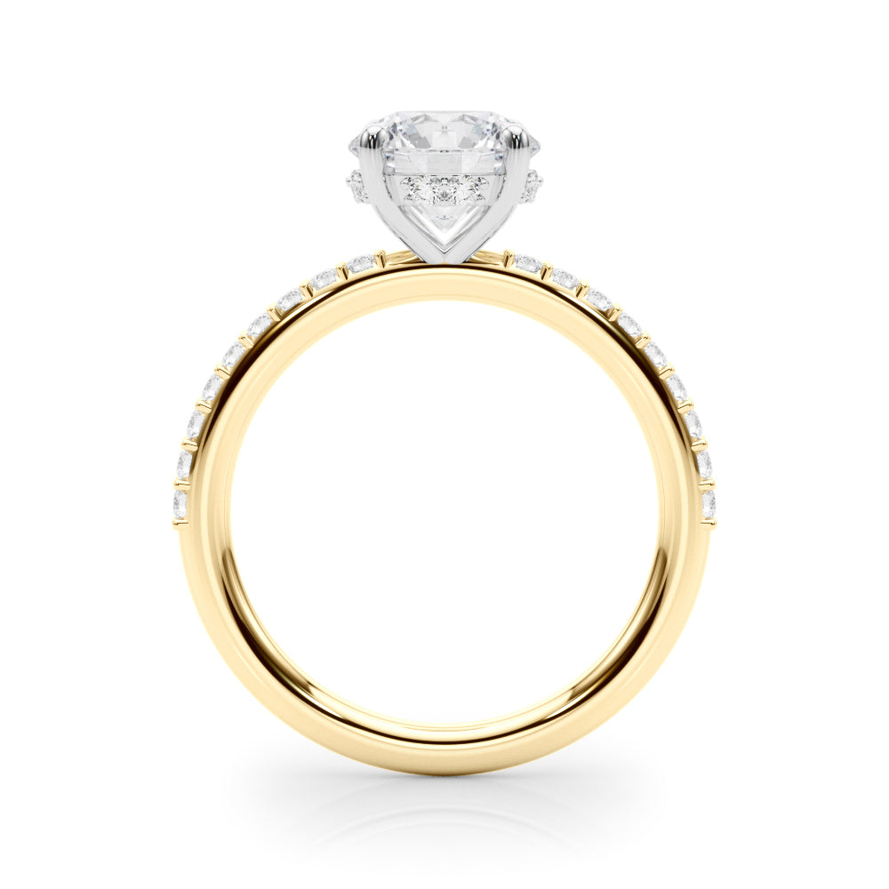 Petite Pavé Diamond Engagement Ring (1/3 ct. tw.)
