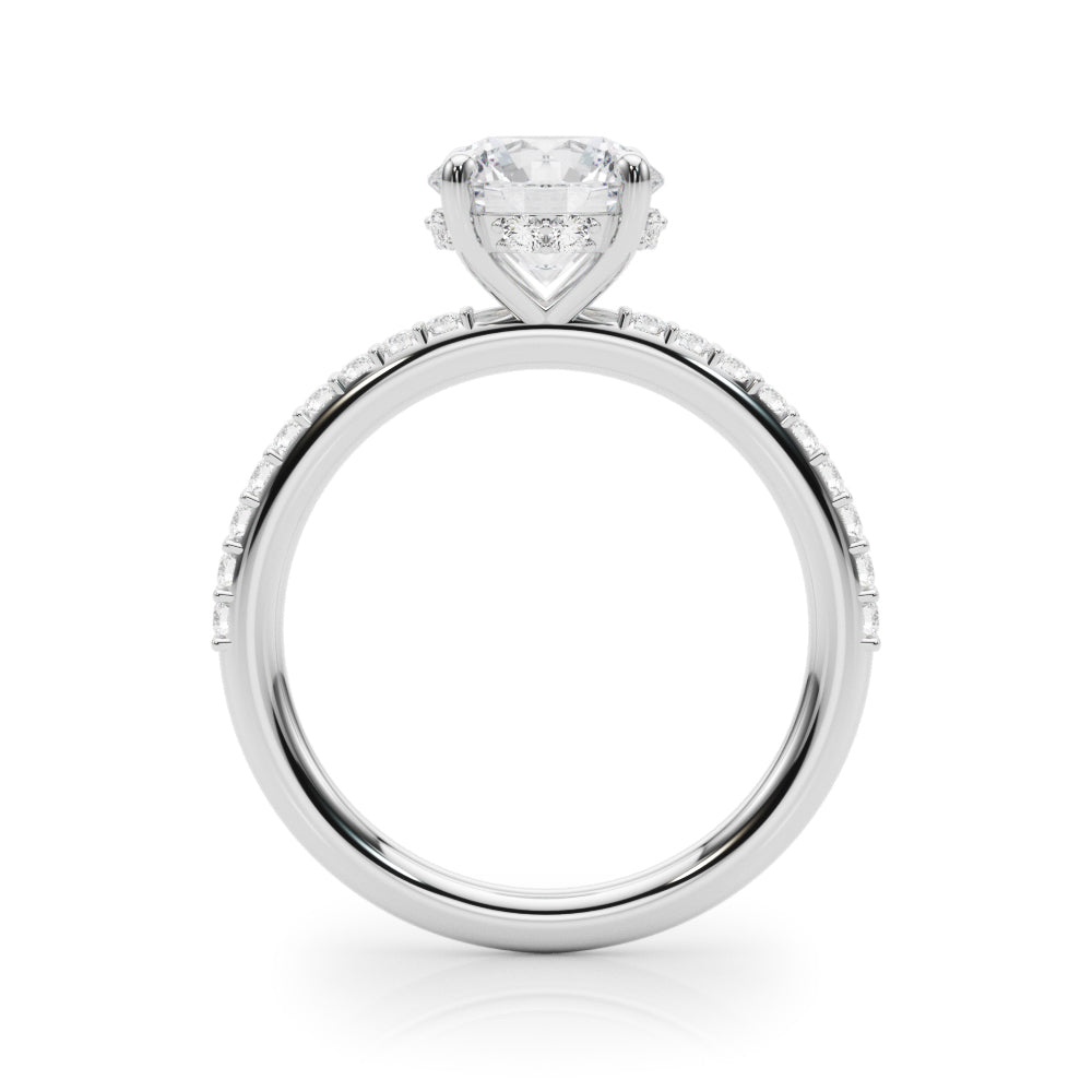 Petite Pavé Diamond Engagement Ring (1/3 ct. tw.)