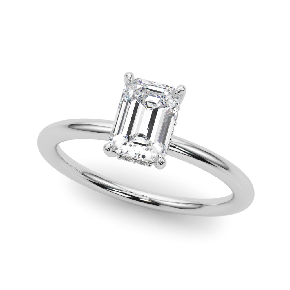 Hidden Halo Diamond Engagement Ring (1/20 ct. tw.)