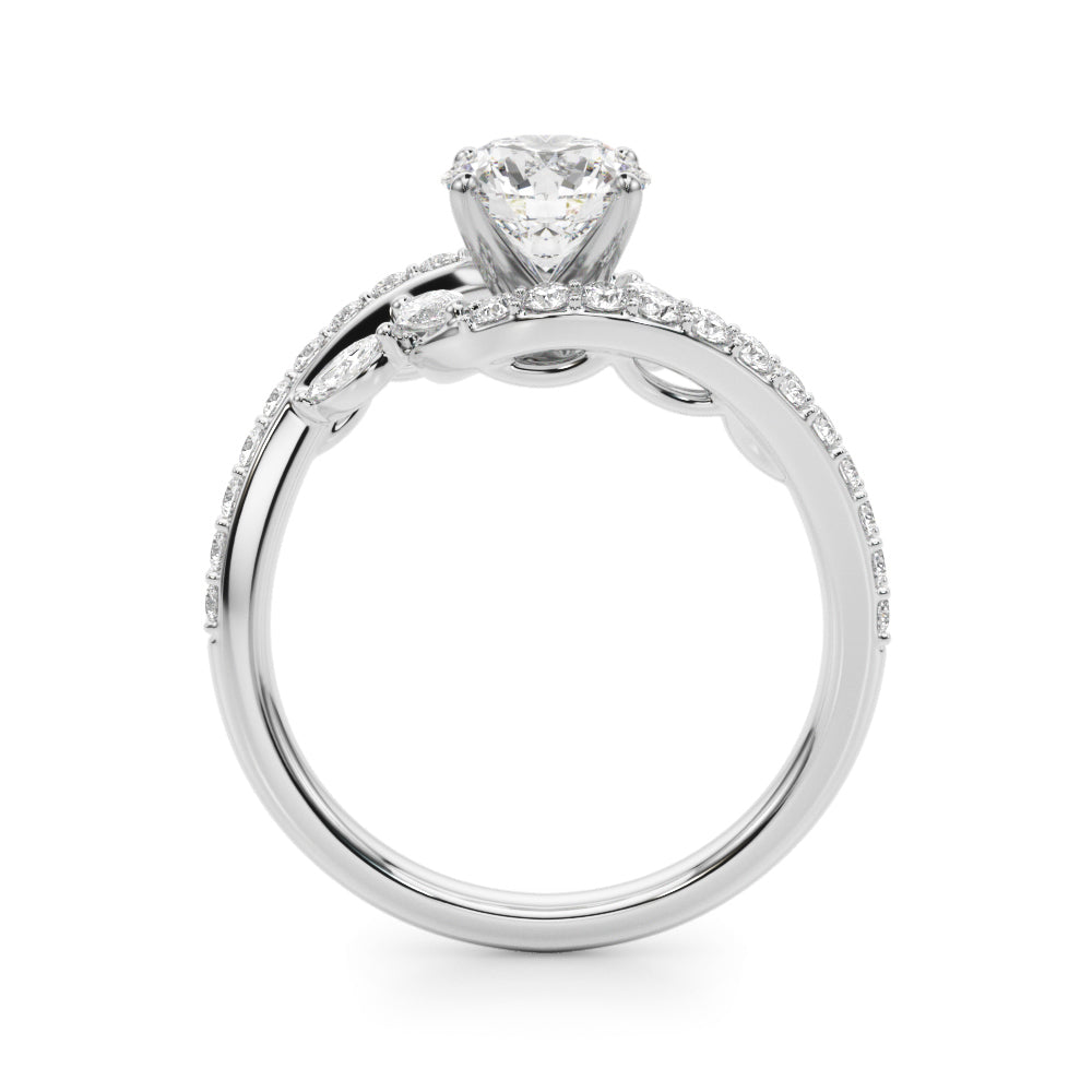 Petite Twist Diamond Engagement Ring (5/8 ct. tw.)