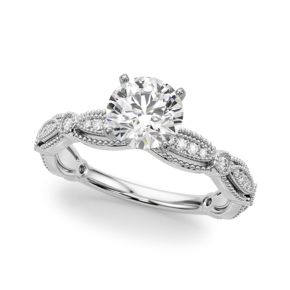 Vintage Milgrain Diamond Engagement Ring (1/5 ct. tw.)