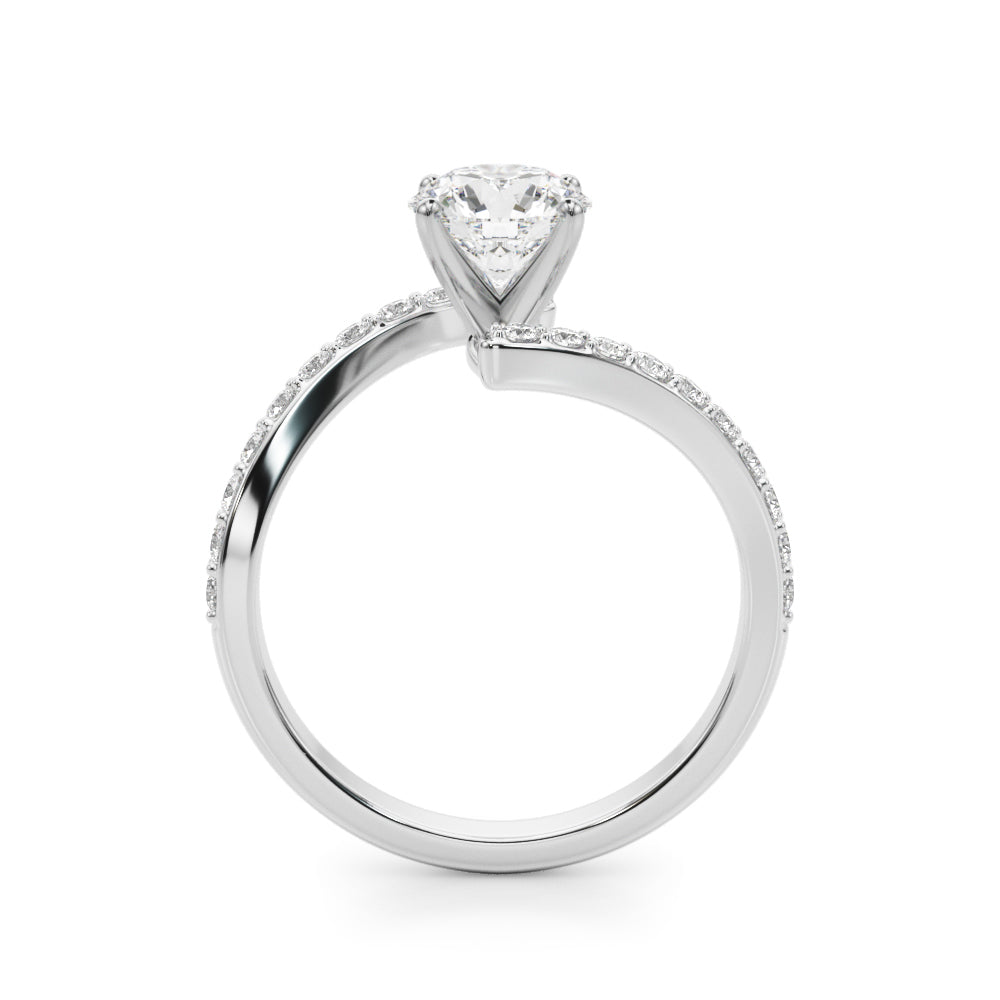Twist Pavé Diamond Engagement Ring (1/3 ct. tw.)