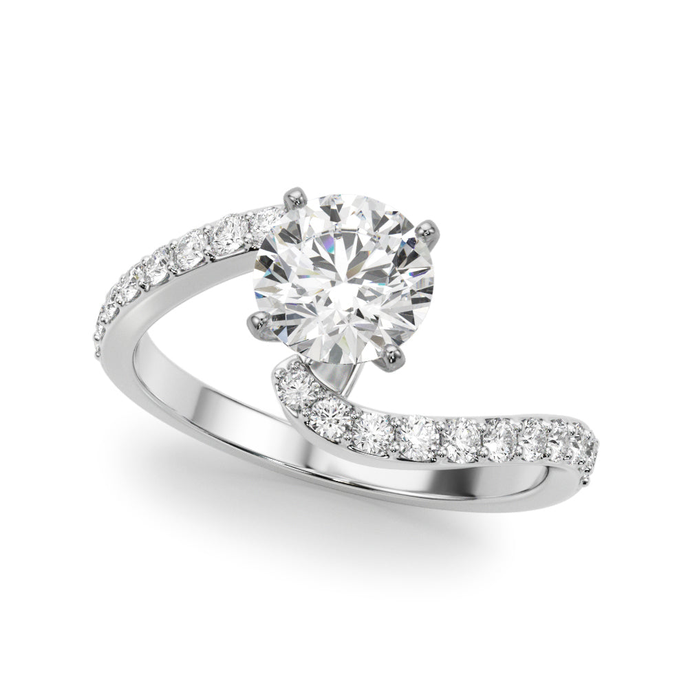 Twist Pavé Diamond Engagement Ring (1/3 ct. tw.)