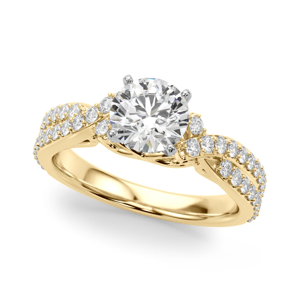 Twist Pavé Diamond Engagement Ring (1/2 ct. tw.)