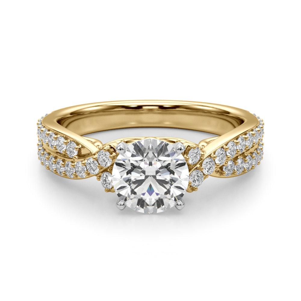 Twist Pavé Diamond Engagement Ring (1/2 ct. tw.)