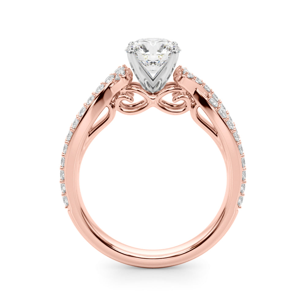 Twist Pavé Diamond Engagement Ring (1/2 ct. tw.)