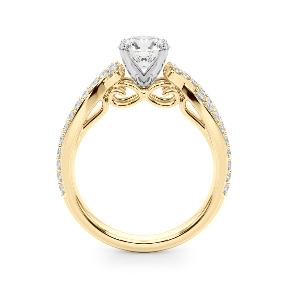 Twist Pavé Diamond Engagement Ring (1/2 ct. tw.)