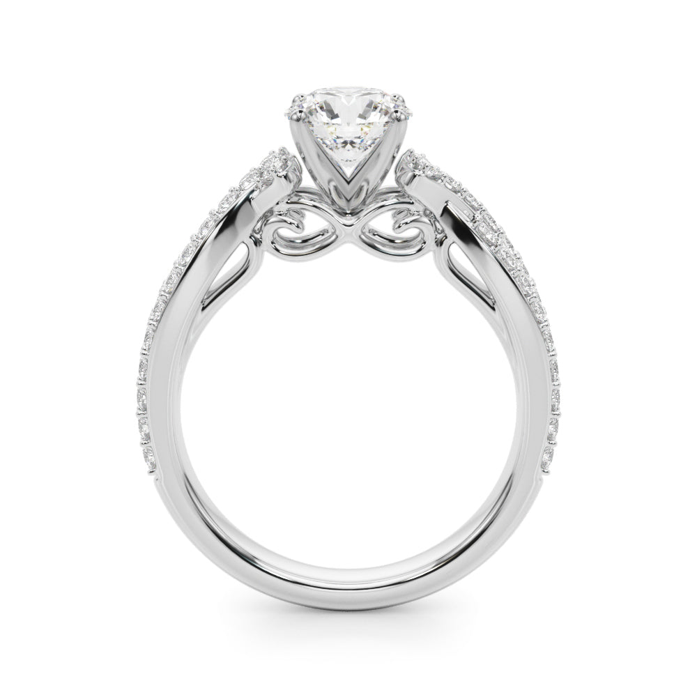 Twist Pavé Diamond Engagement Ring (1/2 ct. tw.)