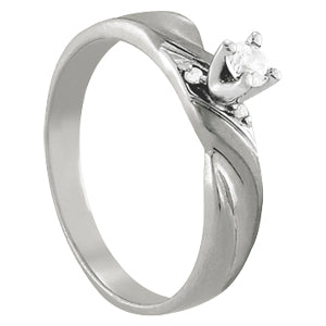 Twist Diamond Engagement Ring (1/20 ct. tw.)