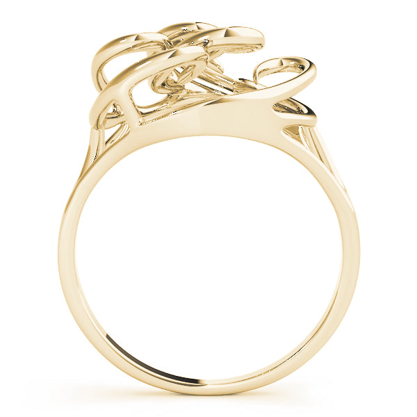 Sculpted Openwork Heart Ring