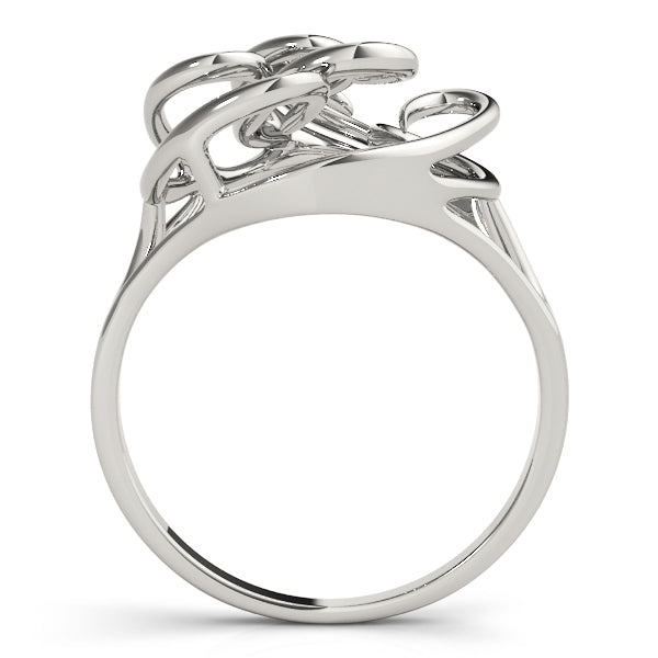 Sculpted Openwork Heart Ring