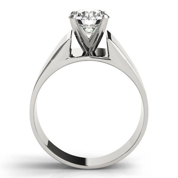 Architectural Solitaire Diamond Engagement Ring