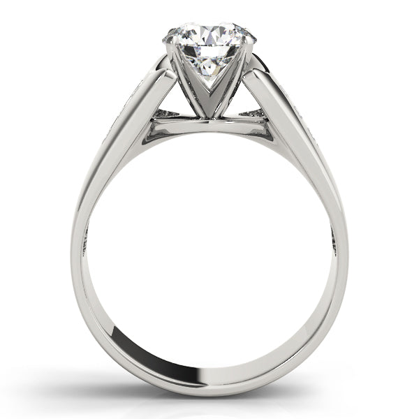 Architectural Channel-Set Diamond Engagement Ring (1/4 ct. tw.)