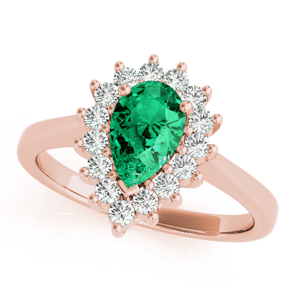 Cluster Halo Diamond Engagement Ring (1/2 ct. tw.)