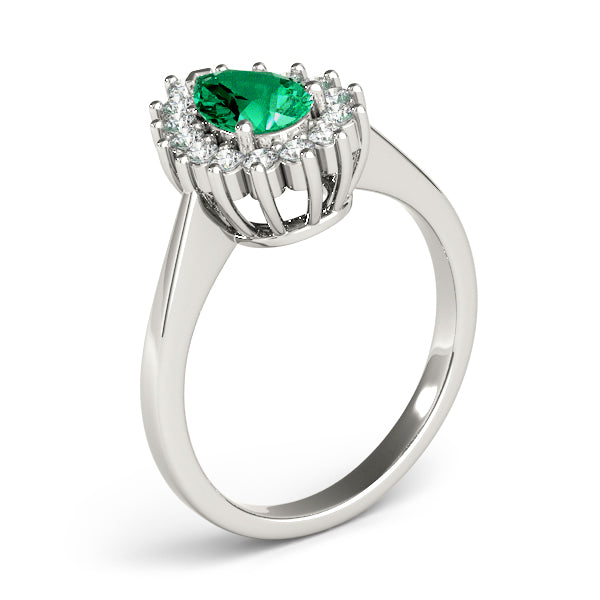 Cluster Halo Diamond Engagement Ring (1/2 ct. tw.)