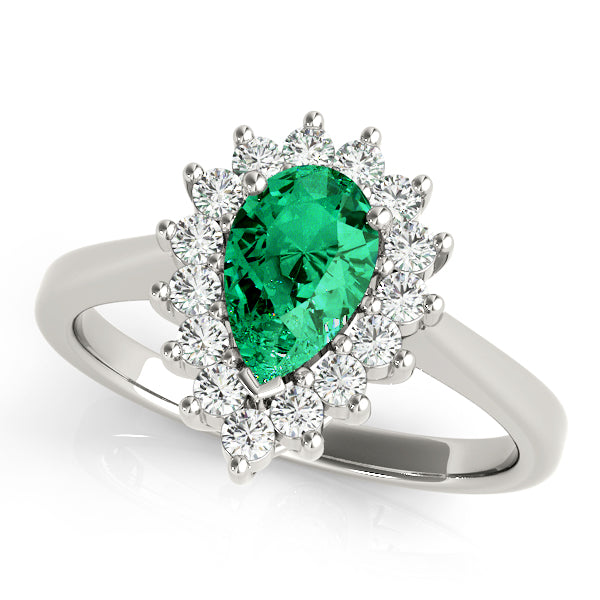 Cluster Halo Diamond Engagement Ring (1/2 ct. tw.)