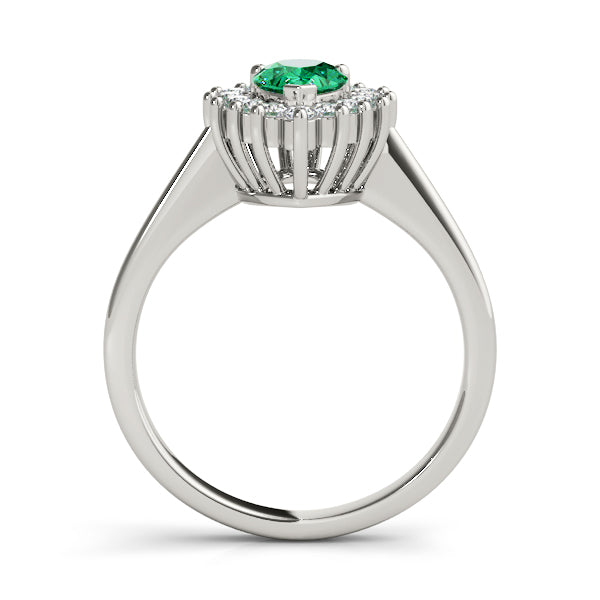 Cluster Halo Diamond Engagement Ring (1/2 ct. tw.)
