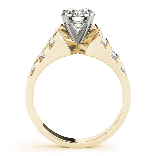 Channel-Set Split-Shoulder Diamond Engagement Ring (1/2 ct. tw.)
