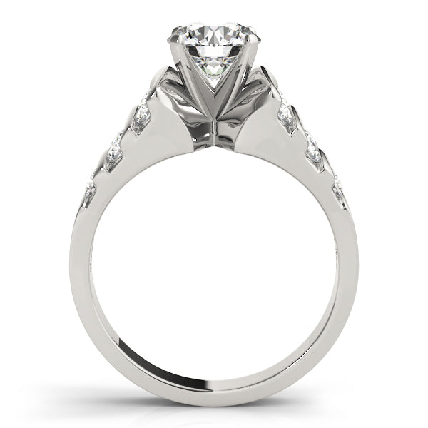Channel-Set Split-Shoulder Diamond Engagement Ring (1/2 ct. tw.)