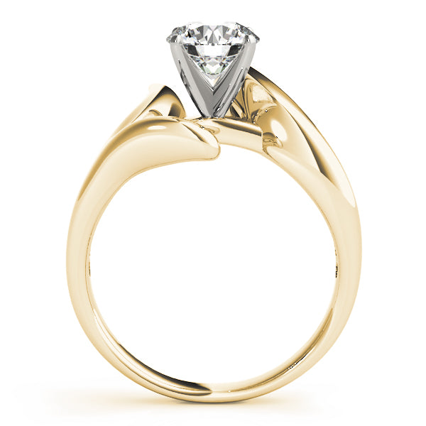 Architectural Split-Shank Solitaire Engagement Ring