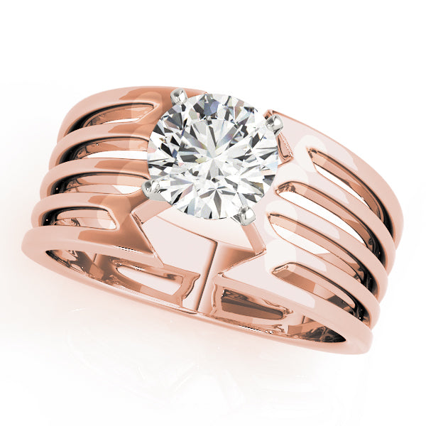Sculpted Split Shank Engagement Ring