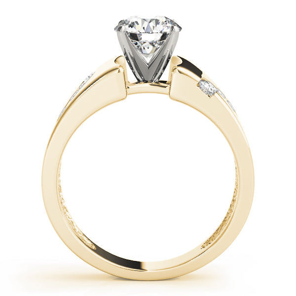 Architectural Channel-Set Diamond Engagement Ring (1/5 ct. tw.)