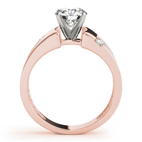 Architectural Channel-Set Diamond Engagement Ring (1/5 ct. tw.)