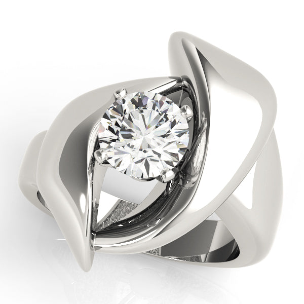 Architectural Solitaire Engagement Ring