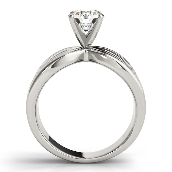 Architectural Split Shank Engagement Ring