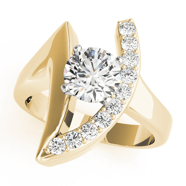 Modern Bypass Diamond Engagement Ring (1/3 ct. tw.)