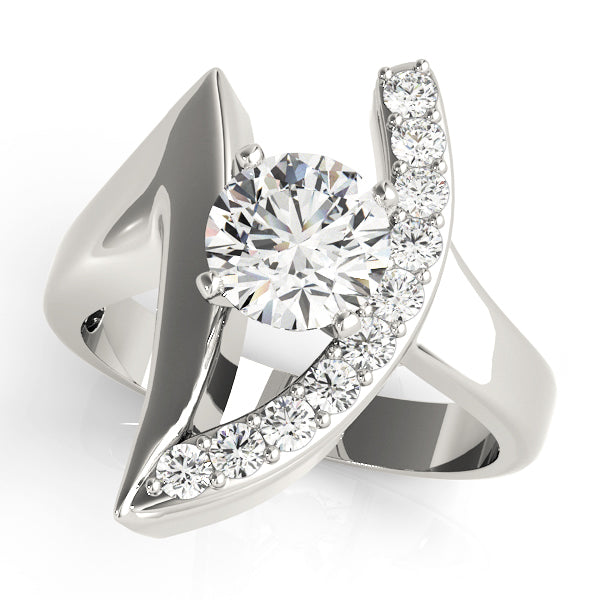Modern Bypass Diamond Engagement Ring (1/3 ct. tw.)