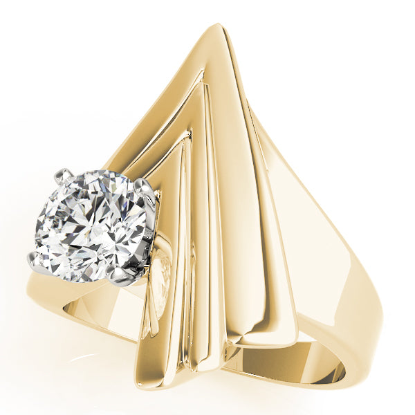 Architectural Sculpted Diamond Ring