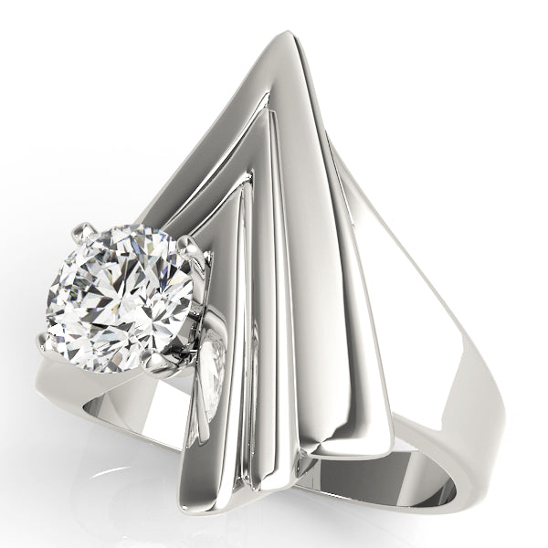 Architectural Sculpted Diamond Ring