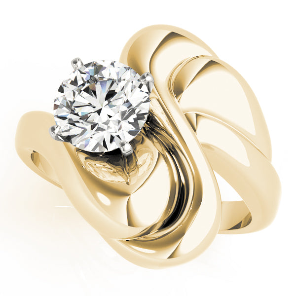 Contemporary Sculpted Engagement Ring