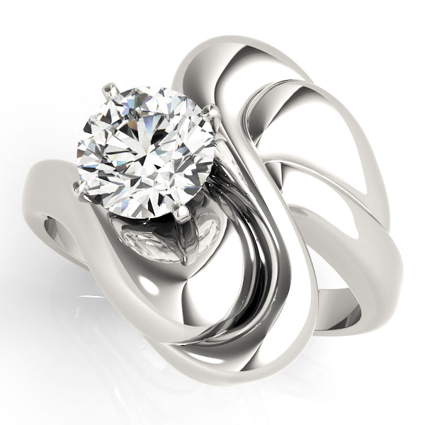 Contemporary Sculpted Engagement Ring